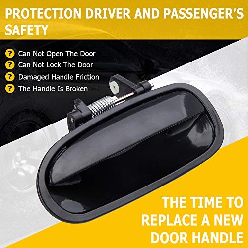 Door Handle Exterior Rear Driver Left Side Replacement fit 1996-2000 for