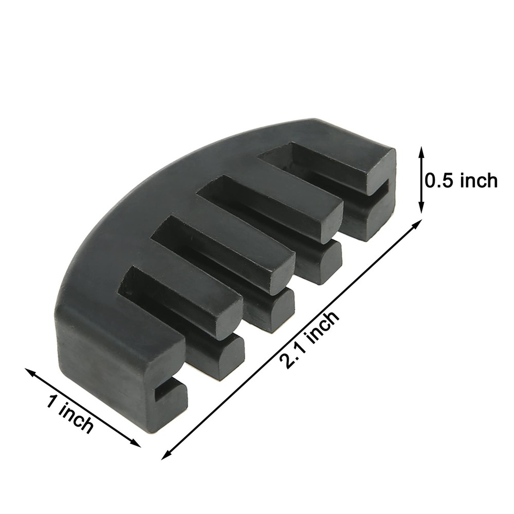 4Pcs Violin Mute, 4/4 Rubber Violin Practice Mute, Black