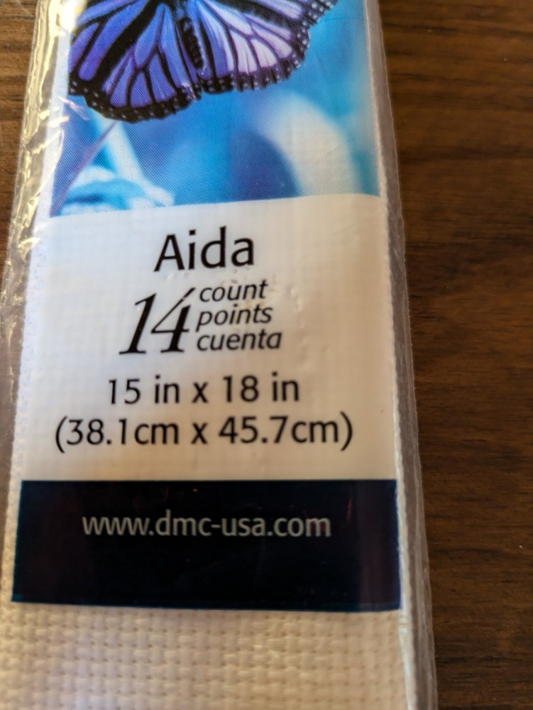 DMC Aida Cross Stitch Fabric White