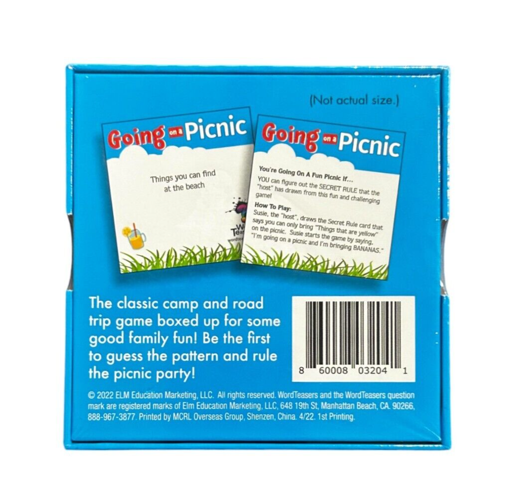 WORD TEASERS Going On A Picnic