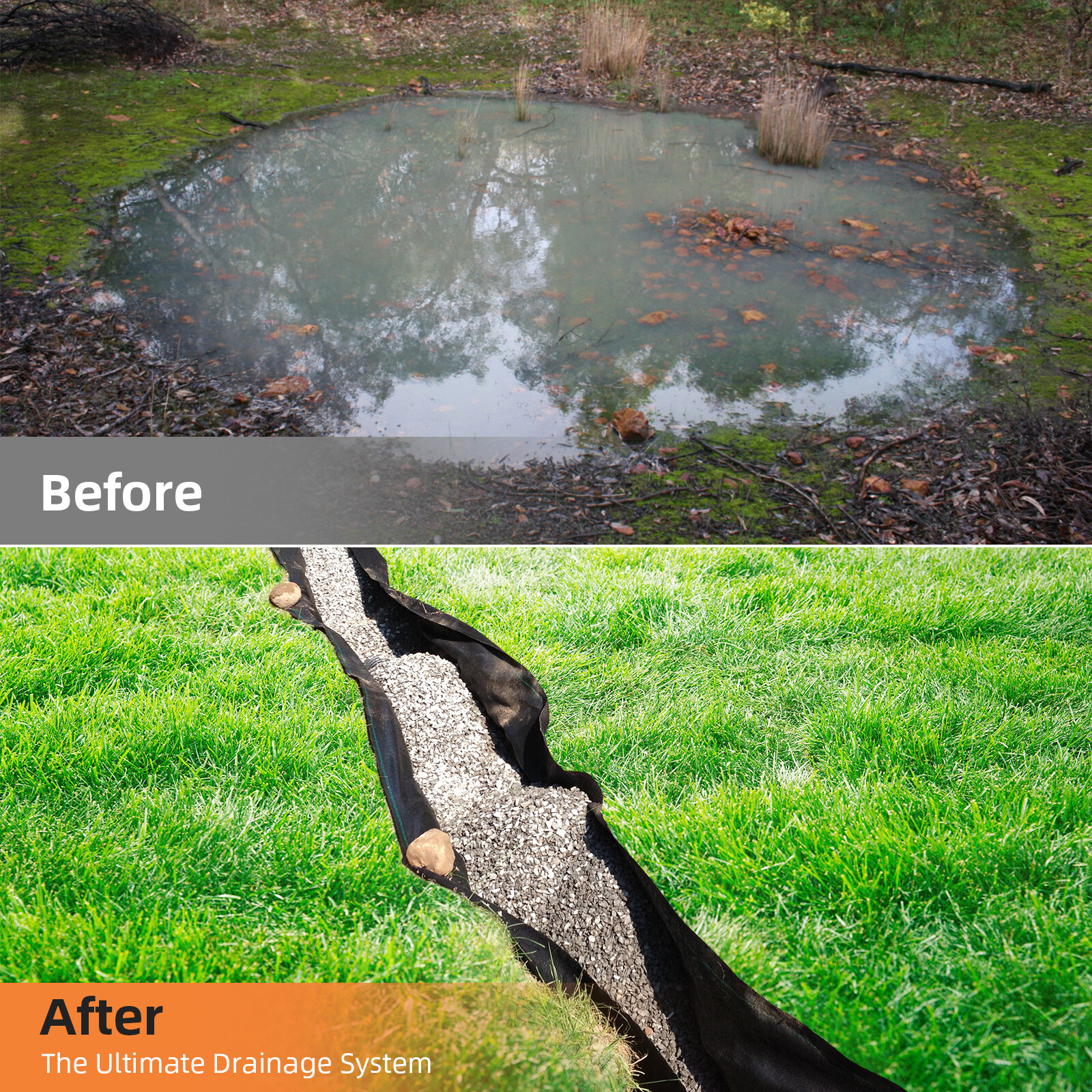 6'x100' 6 Oz Geotextile Fabric Landscape Drainage Weed Barrier Driveway Non-wove