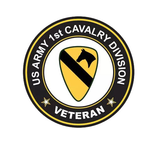 1st Cavalry Division Veteran Sticker