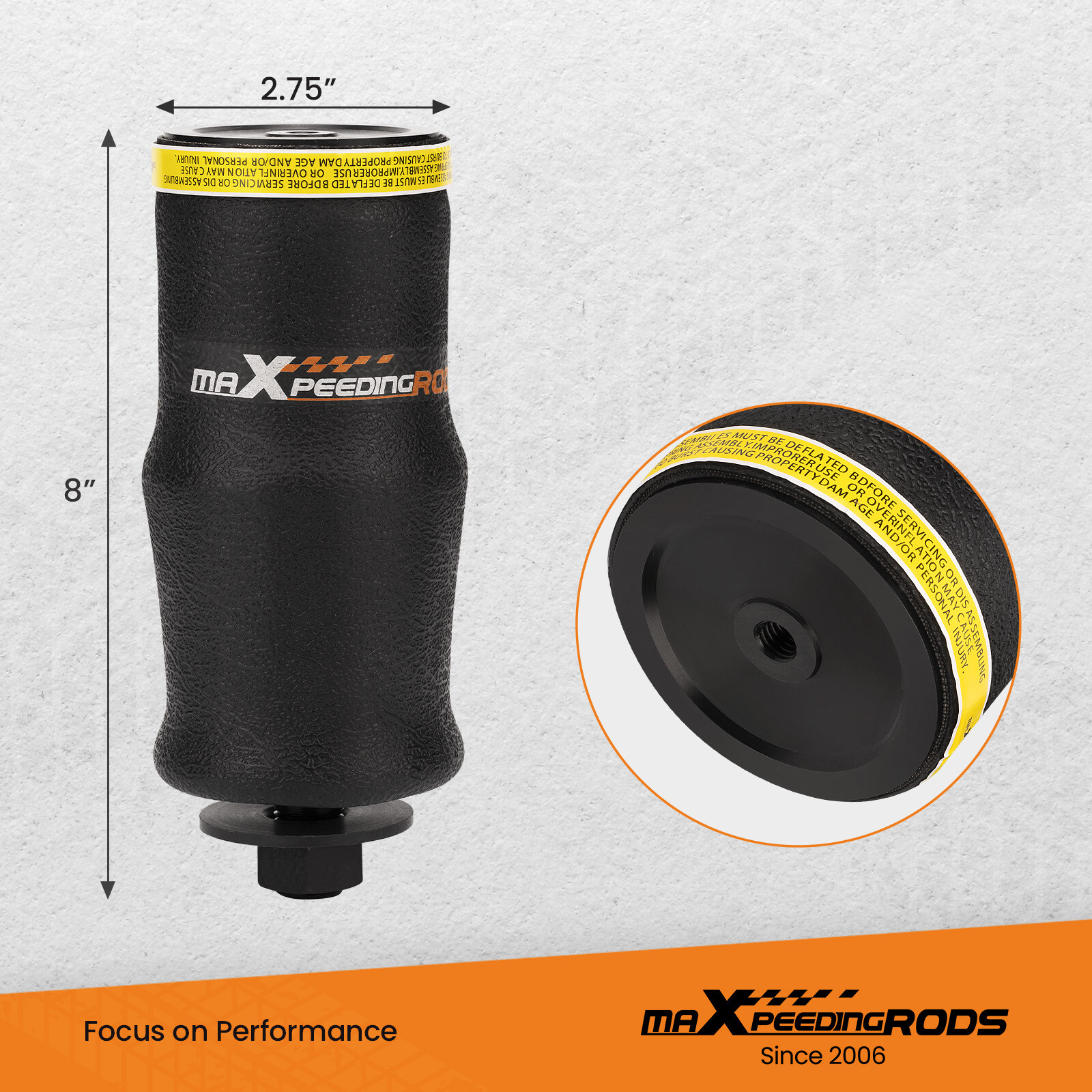 Pair Air Suspension Bag for Firestone W02-358-7036 Cab for Peterbilt W023587036