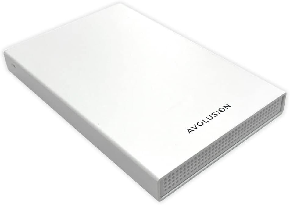 Portable 1TB Gaming Hard Drive - White for PS5-