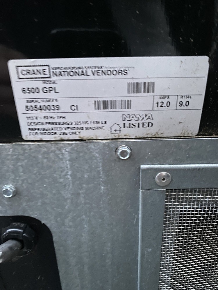 Crane Snack Vending Machine