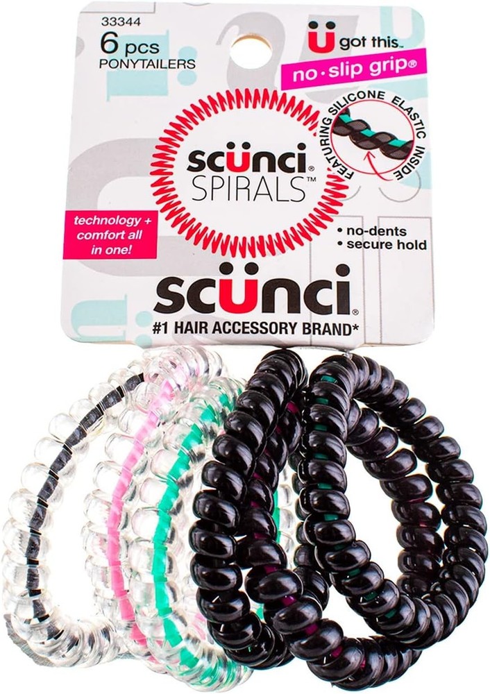 Spiral Ponytailers with NS Inner Core, 6CT