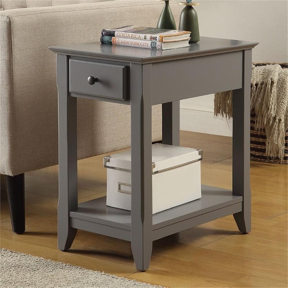 ACME Bertie End Table in Gray