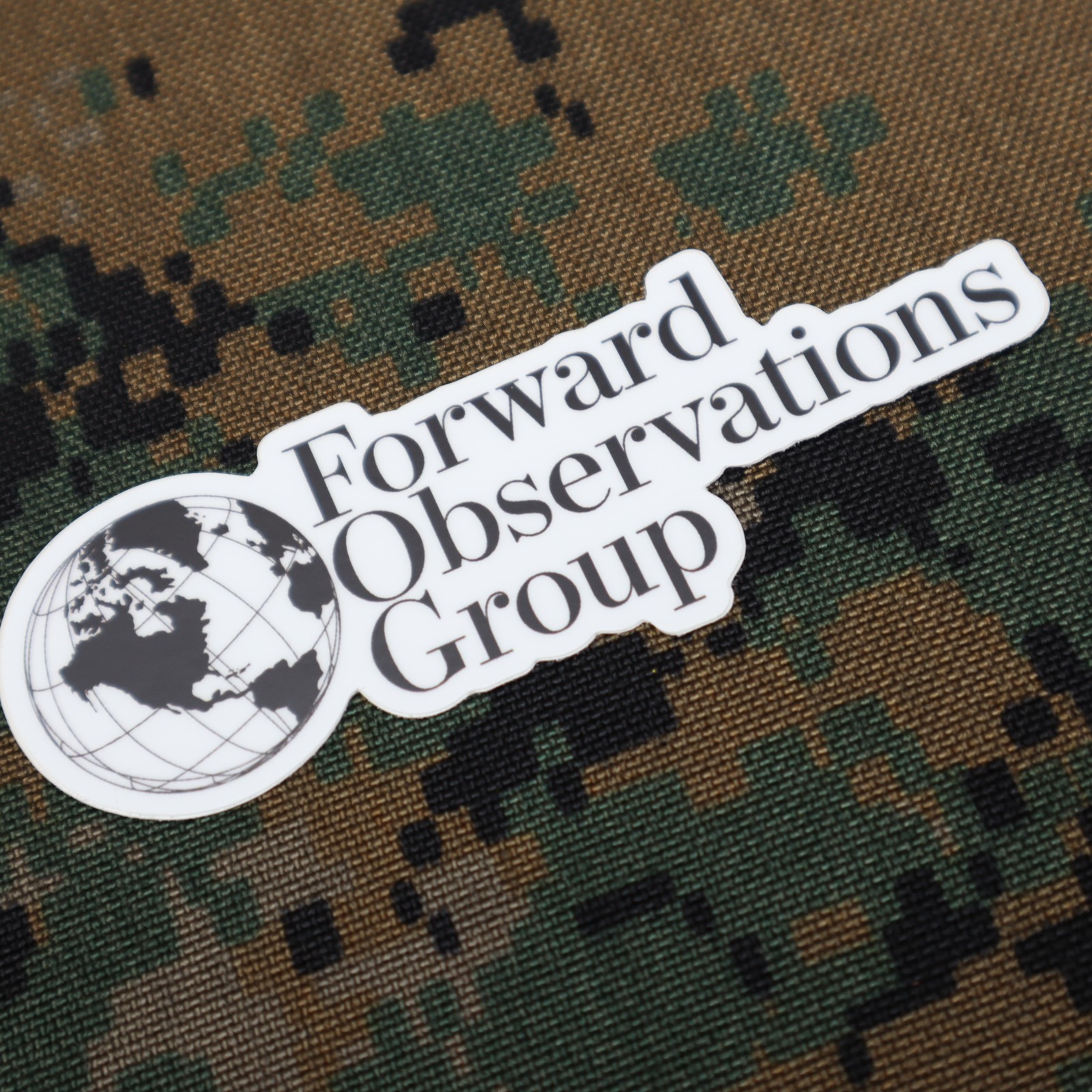 Forward Observations Group "Global" Sticker, Not SUPDEF, ONE7SIX, Superior