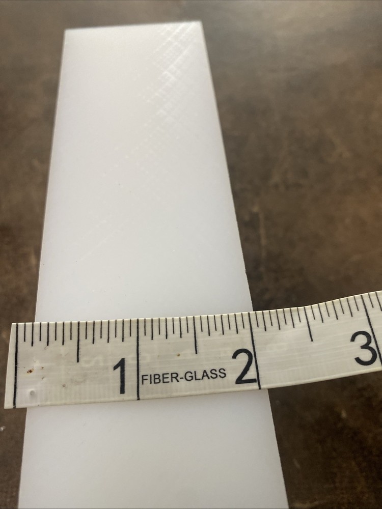 Nylon Tapping Block 6.25”x3”x2” Nylon Blocks Plastic Rectangular Solid Bar