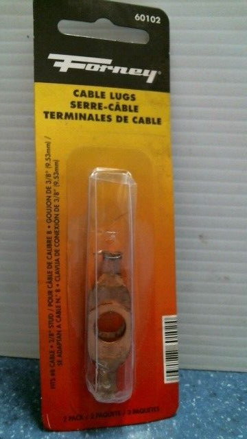 Forney Cable Lugs 2 Pk  (60102) FS