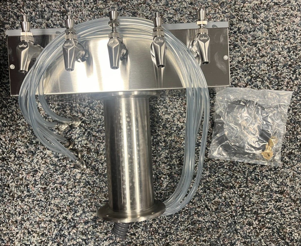 Krowne Beer Tower, T-Head, 5 Faucets
