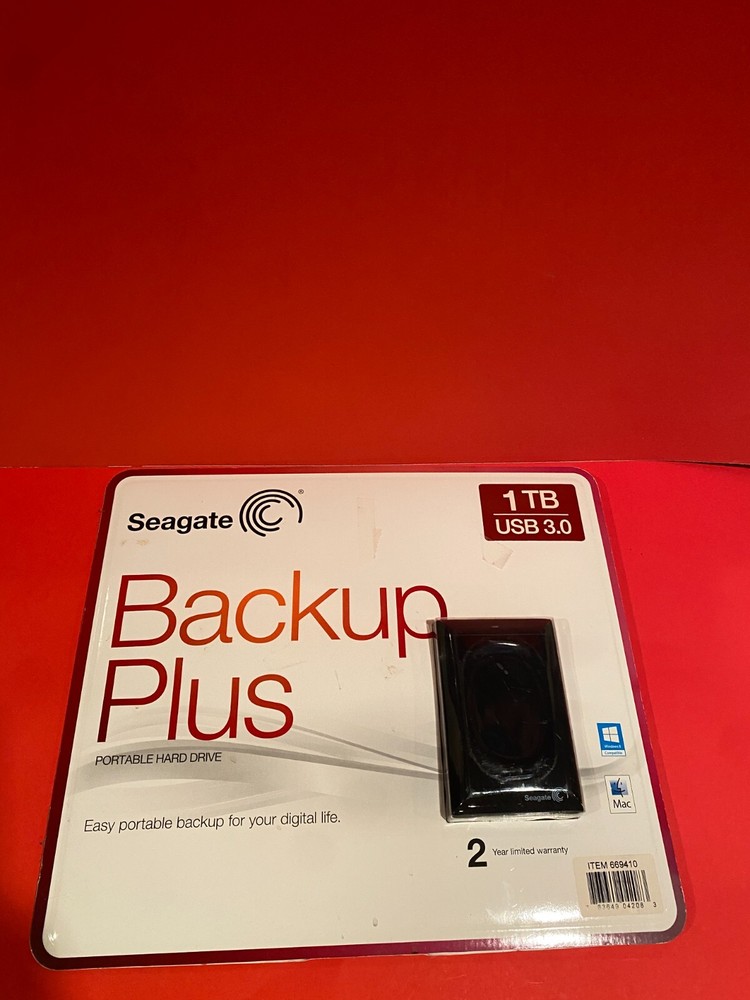 Seagate Backup Plus 1TB Portable HDD