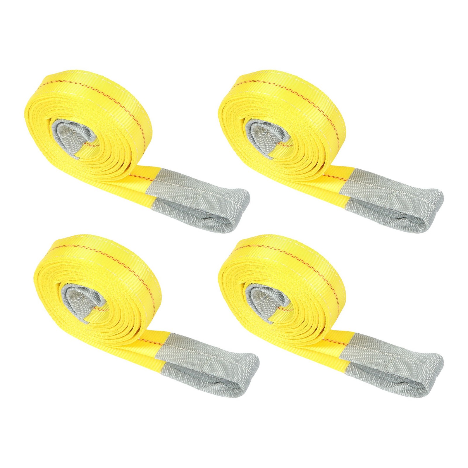 4 Pack Lift Sling Straps 10Ft X 2In 14000 lbs Lifting Slings Crane Towing Straps