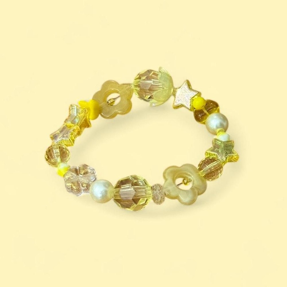 Handmade Yellow Junk Bracelet