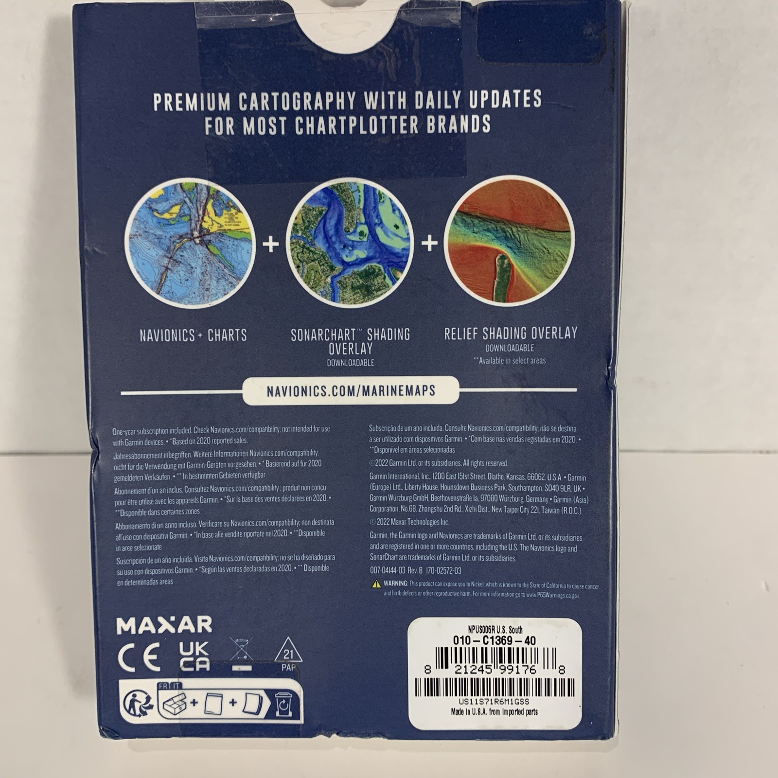 Navionics Platinum+ NPUS006R US South Gulf Coast Chart Marine Map microSD