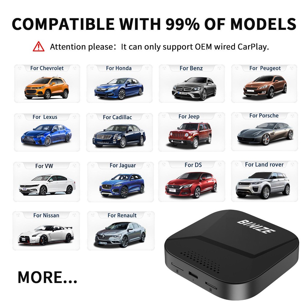 Android CarPlay Ai Box Wireless CarPlay Android Auto Adapter Youtube Netflix