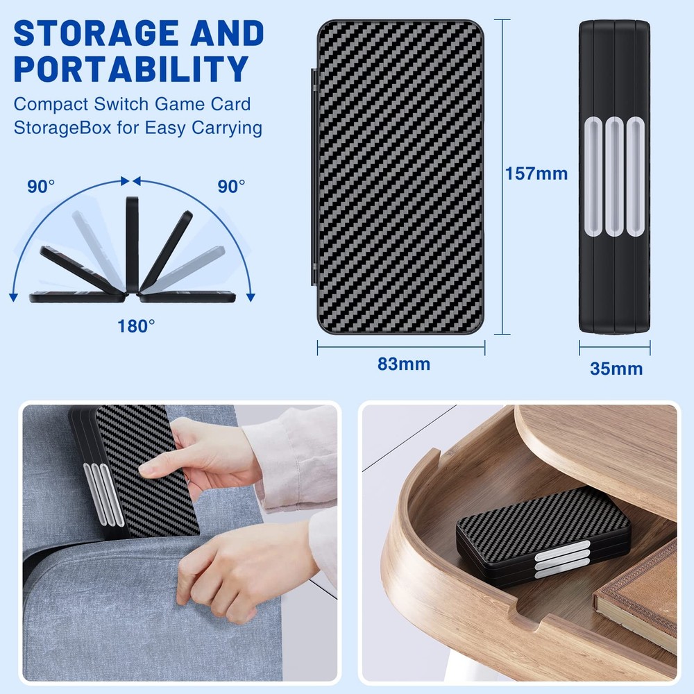 Game Card Case Holder for Nitendo Switch/Switch 2(2025) - Hard Shell Portable...