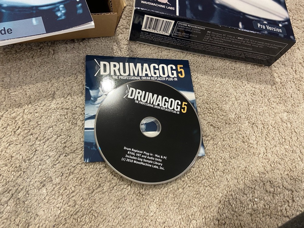 Drumagog 5 WaveMachine Labs Drum Replacer Plug-In Vintage Audio Software