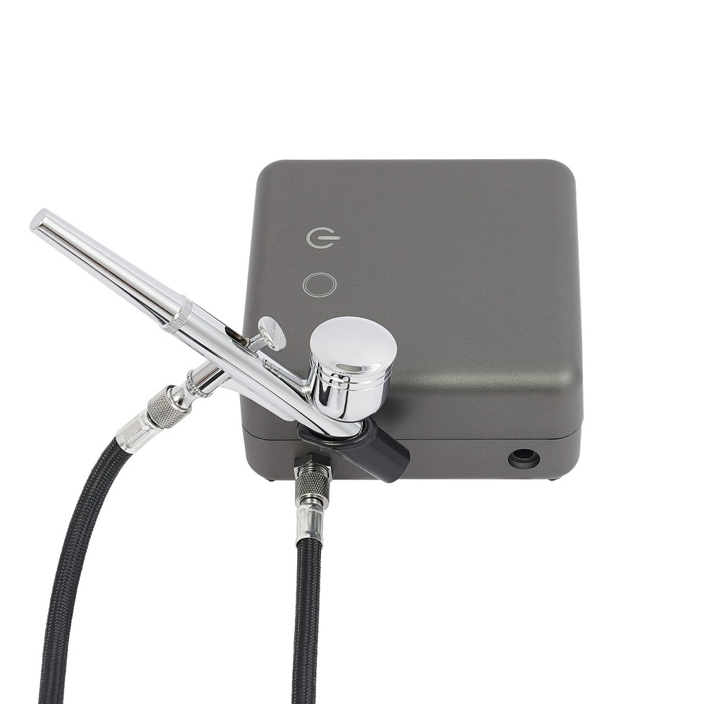 Airbrushing Tool Kit High Pressure Air Brush Tools With Air Compressor Gray