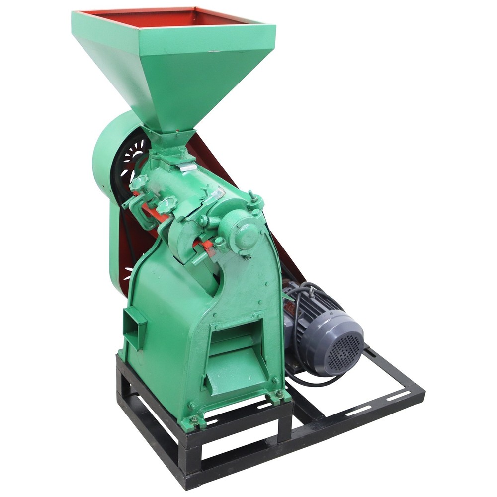 220V Corn Dehuller& Grits Processor,880‑1540lb/h Corn Peeling&Grinding Machine