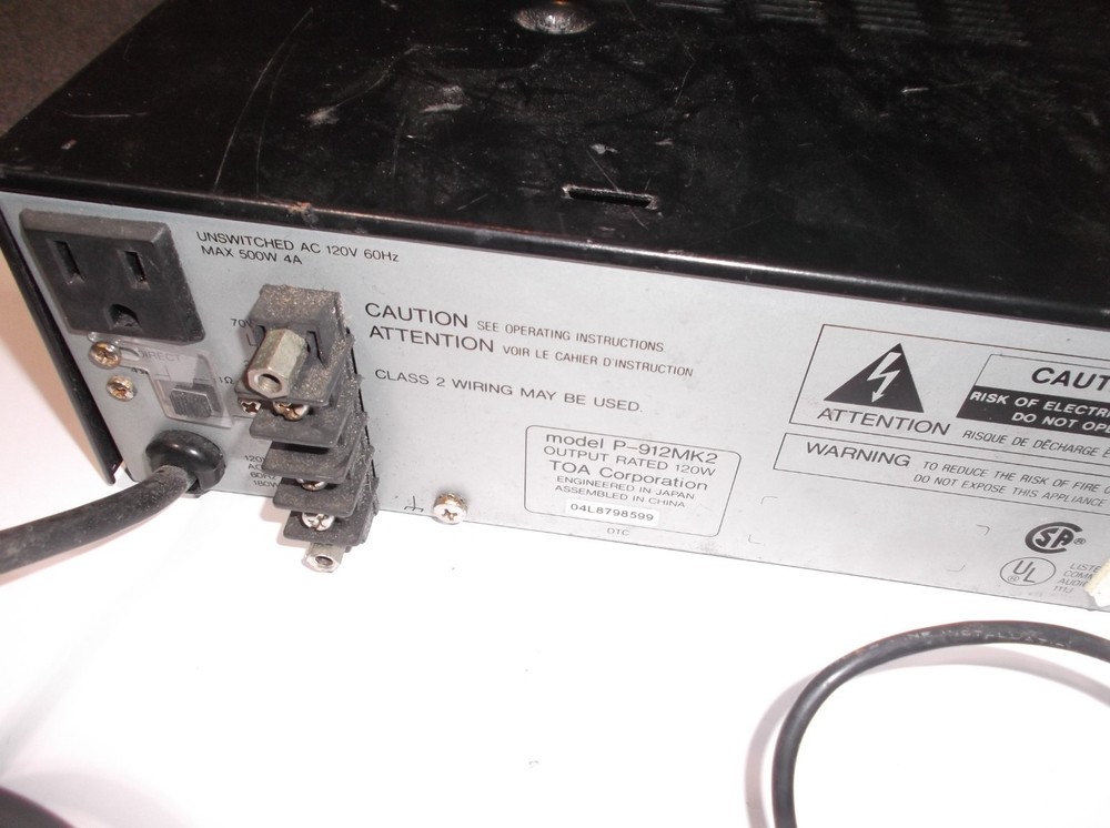 TOA P912 MK2 MONO POWER AMP