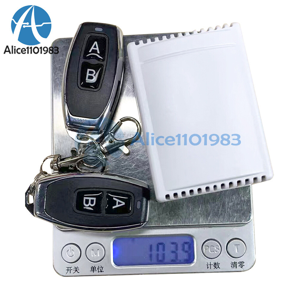 DC6-24V 433Mhz Wireless 2CH Universal Remote Control Switch For Garage Door