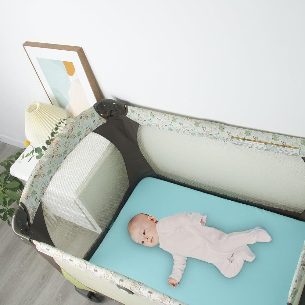 Pack N Play Sheets Fitted 2 Pack Portable Playard/Mini Crib Sheets Soft 38"x26"