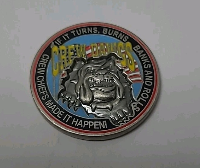362d Training Squadron Sheppard AFB Texas - Crew Dawgs Challenge Coin