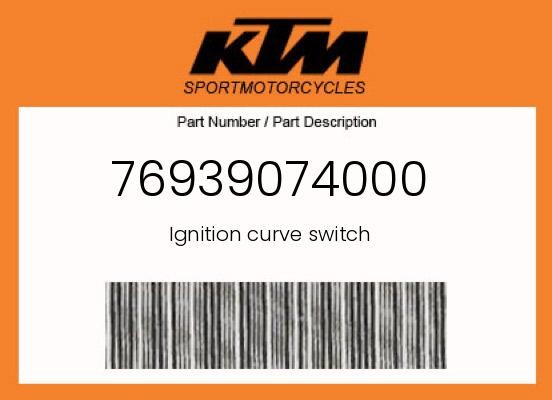 KTM Genuine Ignition Curve Switch - 76939074000
