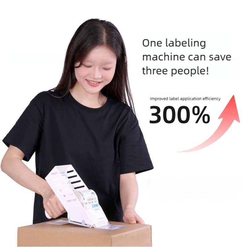 Plastic Label Applicator Handheld Sticker Labeler Manual Labeling Machine Tool