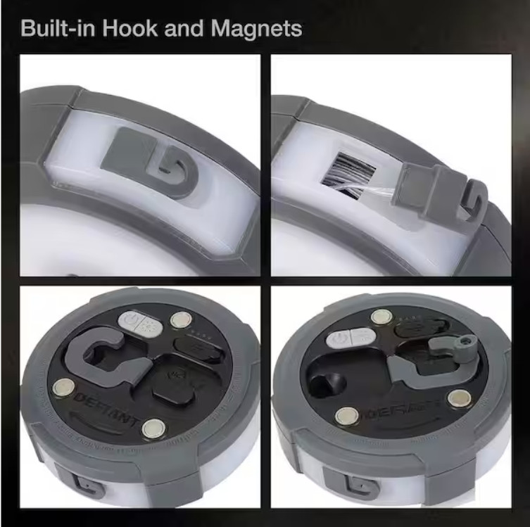 250-Lumens 2-in 1 Multi-functional Rechargeable Utility light with String Light