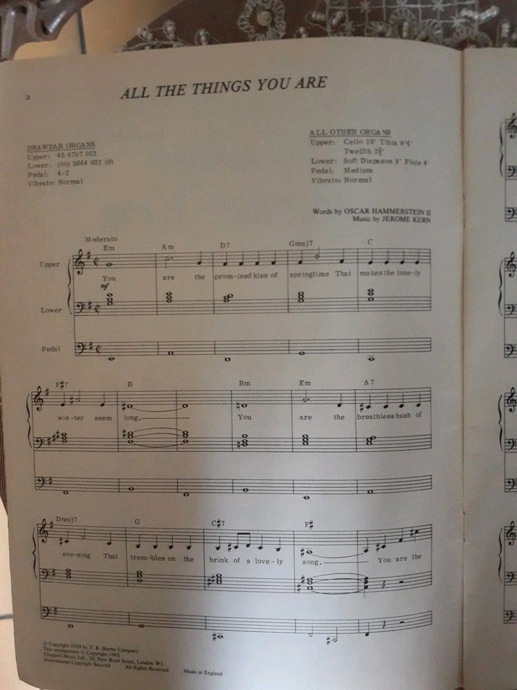 ALL ORGAN - JEROME KERN - CLASSIC