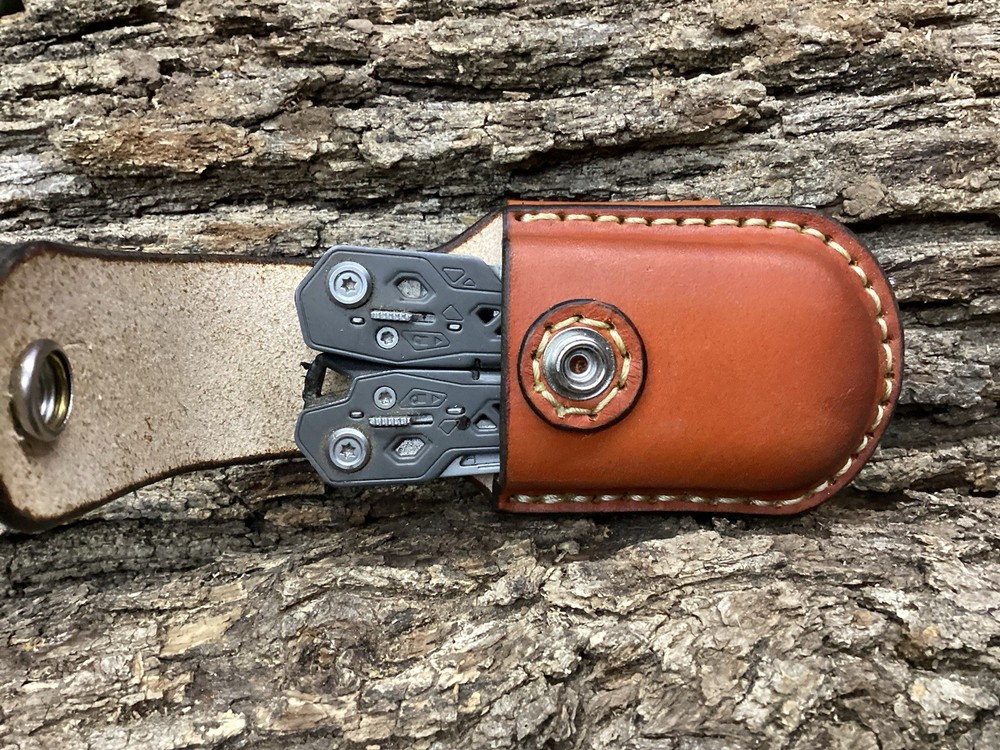 Leather Pocket Multitool Sheath Gerber Suspension,Truss (Sheath Only) Horizontal