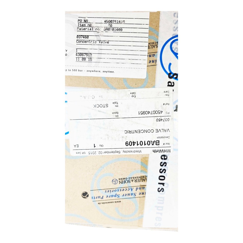 Sauer Compressors 037460 Concentric Valve BA0101409