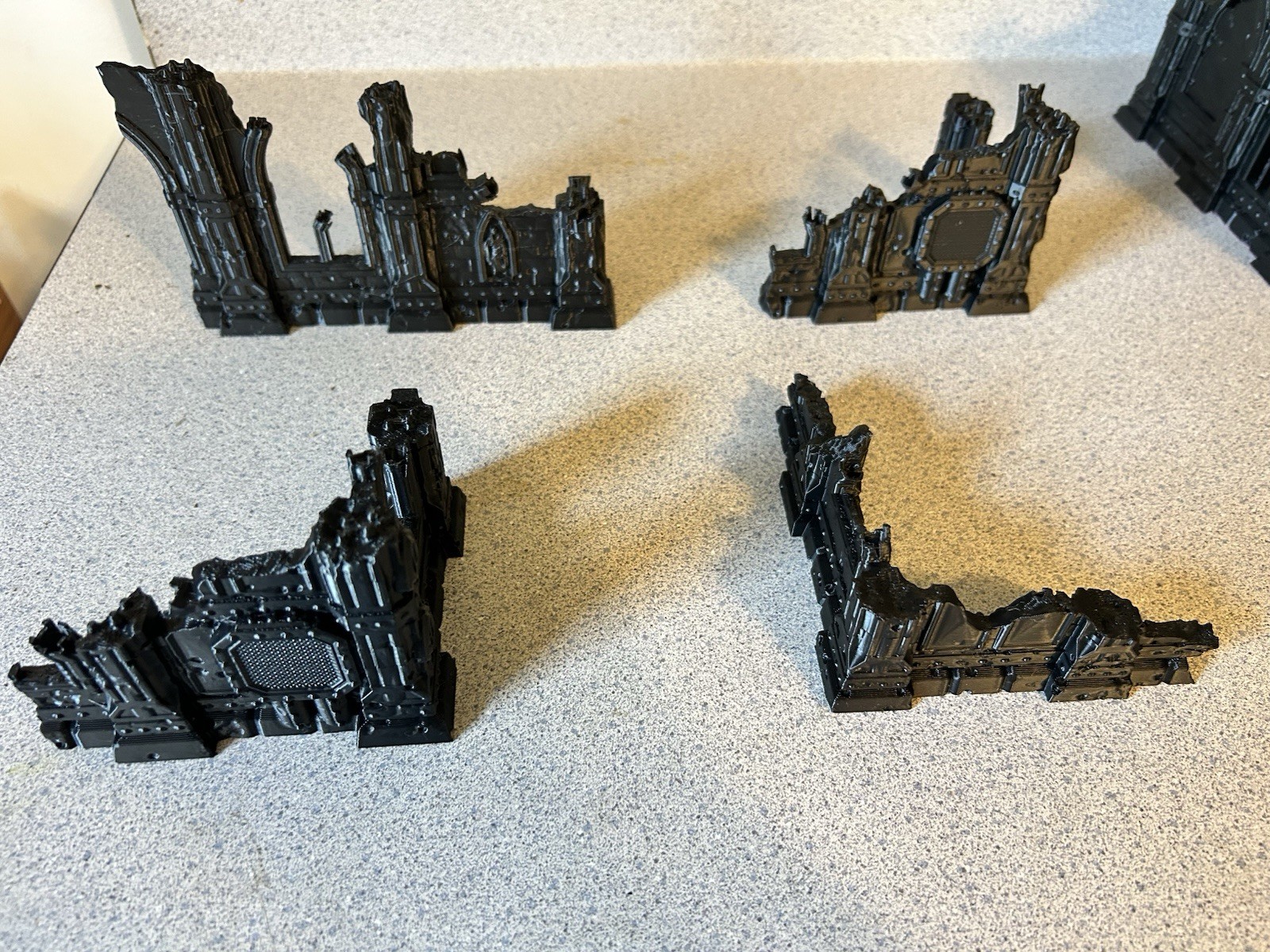 4 Piece Ruin Terrain Set Perfect For Warhammer 40k Kill Team Trench Crusade