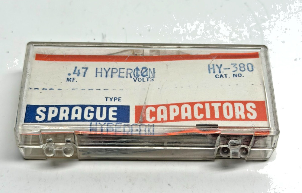 Vintage Sprague .47 MF Hypercon Capacitor HY-380 NOS Cera-Mite