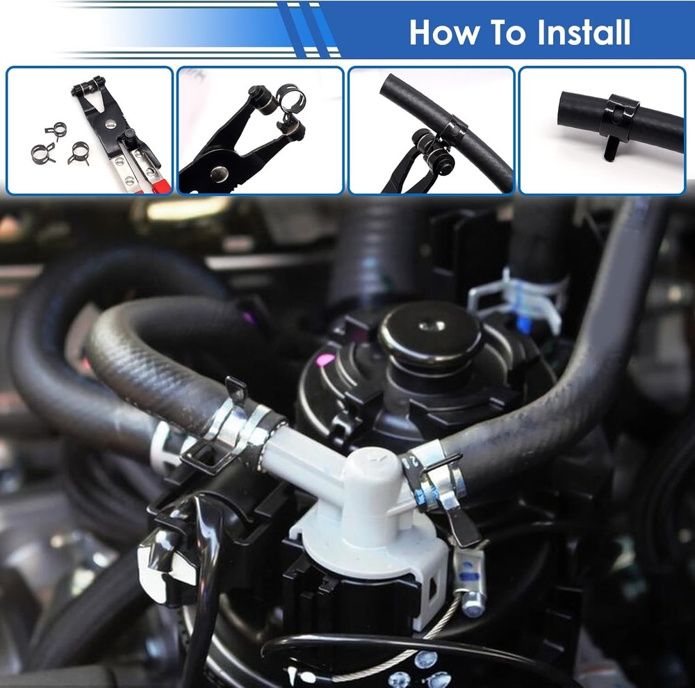 Spring Hose Clamps 8 Sizes 7-18mm Kit