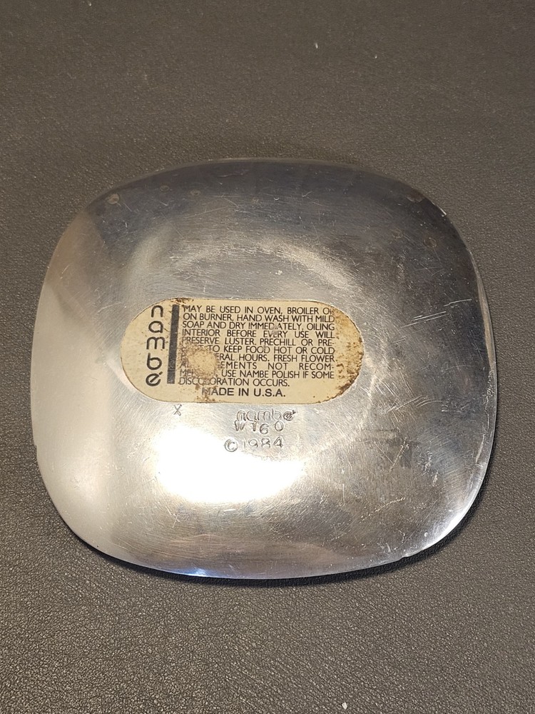 Nambe Santa Fe Small Serving Plate by Donald Wright - #W160 - retired