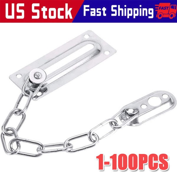 Heavy Duty Door Chain Lock Stainless Steel Anti-theft Door Lock Security Chai