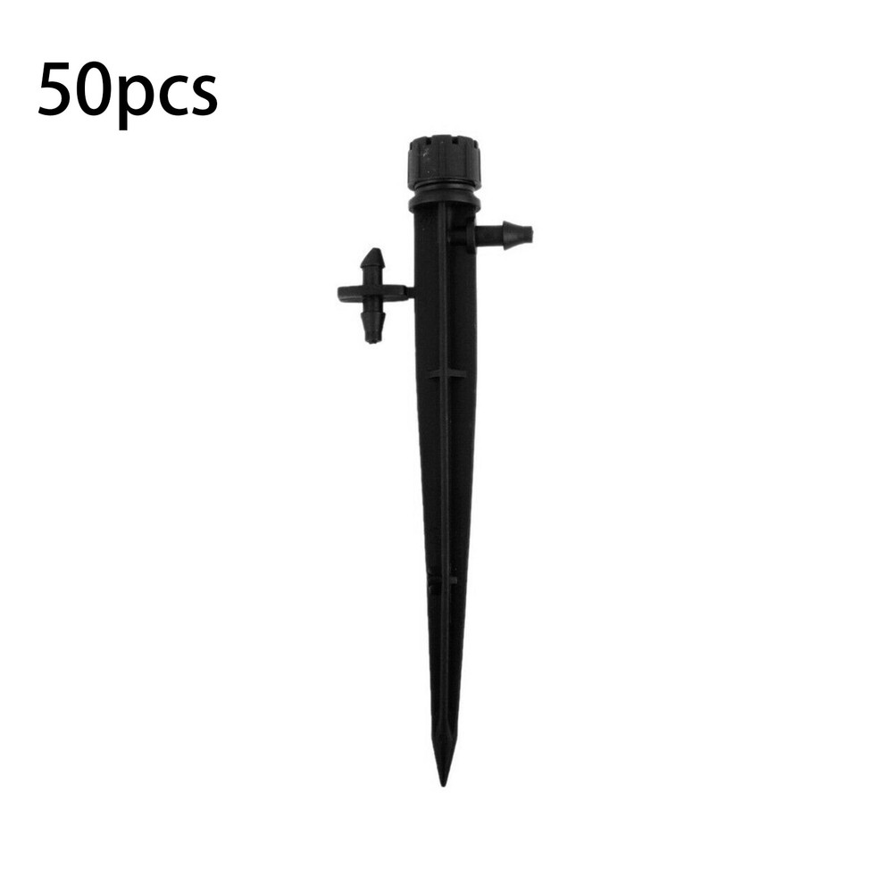 50Pack Adjustable Water Flow Irrigation Dripper Nozzle Stake Emitter Drip j