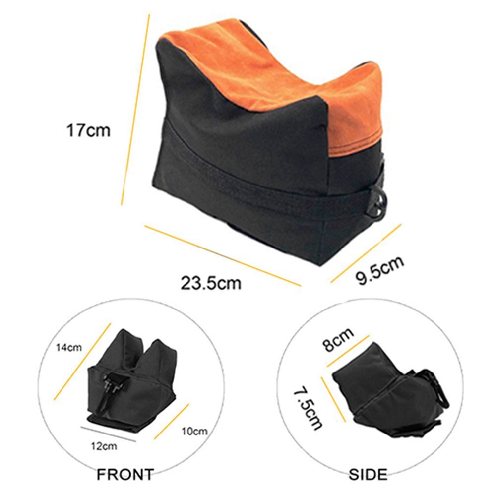 Tactical Shooting Gun Rest Bench Front&Rear Stand Bag Hunting Combo Set Unfilled