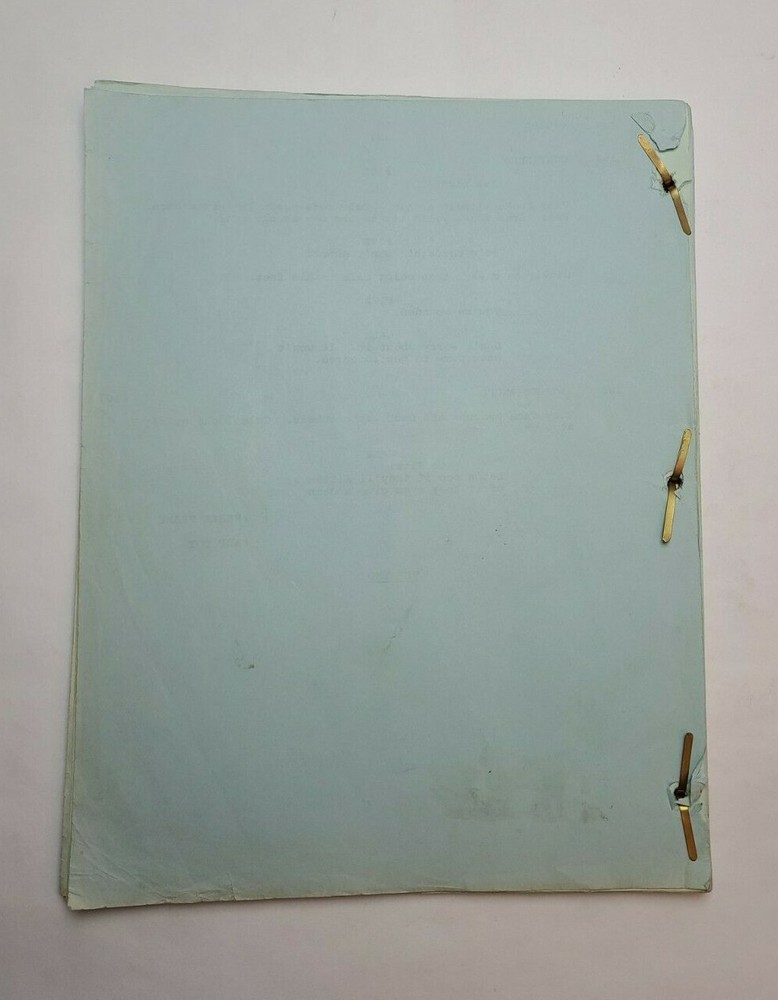 FITZ AND BONES / Lou Shaw 1981 TV Series Script, San Francisco "To Kill a Ghost"