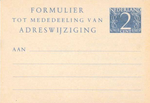 Netherlands Higgins & Gage P19 Unused.