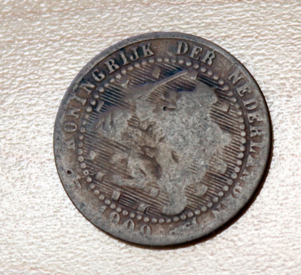 1900 Netherlands 1 Cent Large Date