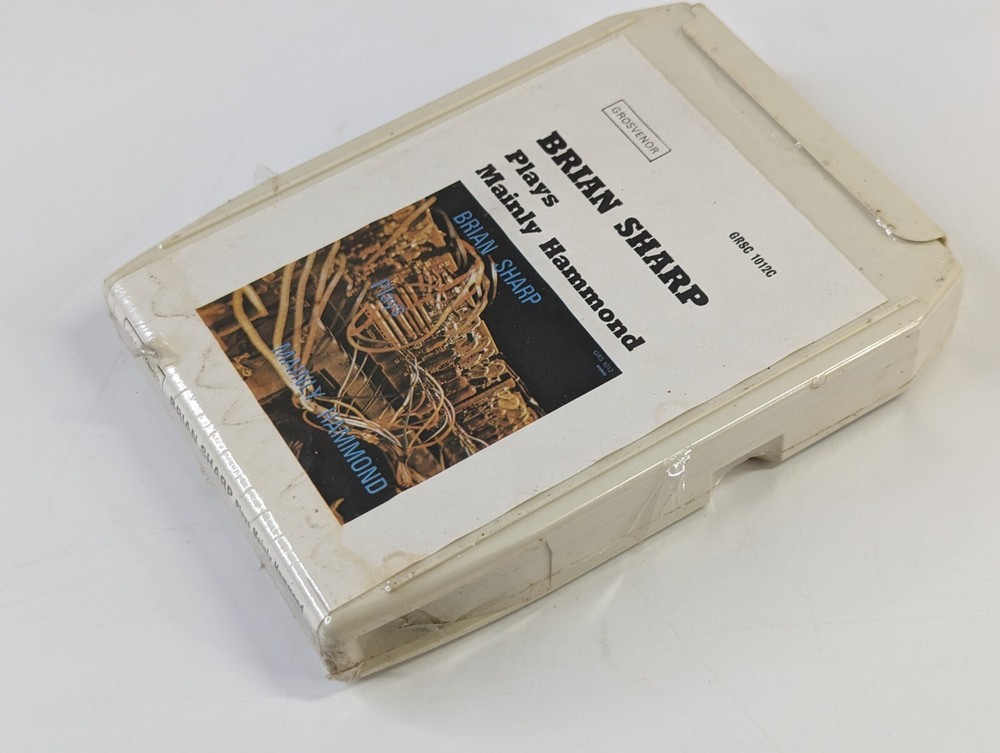 Brian Sharp Plays Mainly Hammond 8 Track Cartridge 1970's Unopened