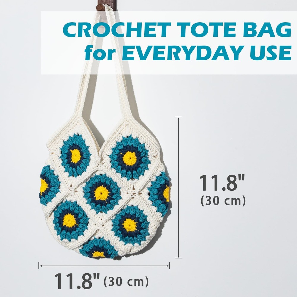 Crochet Kit for Advanced or Intermediate Beginners, Crochet Bag Kit with Step...