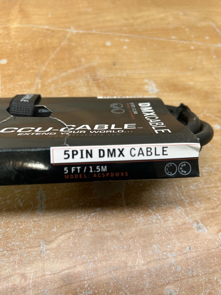 Accu Cable AC3PDMX5 Stage and Studio Power Cable, 5ft