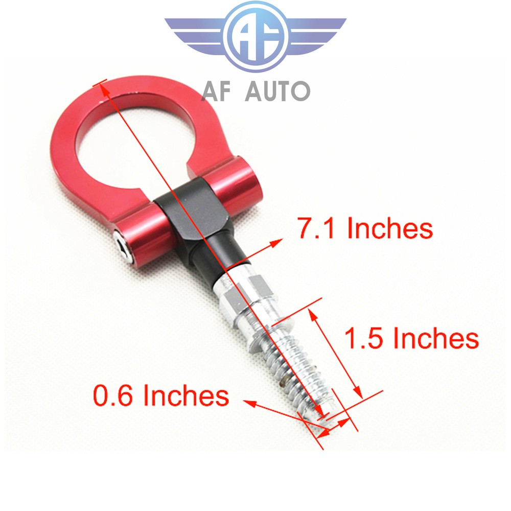Red CNC EURO Racing T2 Tow Hook For BMW M E30 E36 E46 E91 E81 E90 E92 E93 1 3