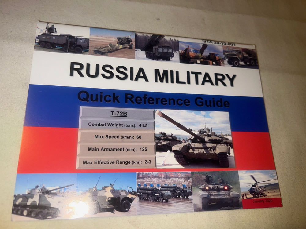 Russian Military Quick Ref Guide by US Army GTA, training, mint  current 2020