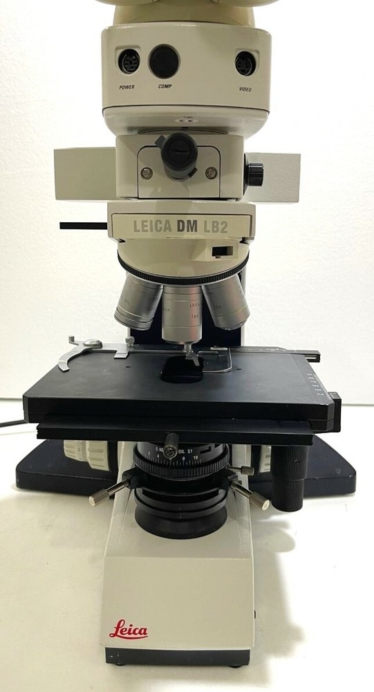 Leica Microscope DM LB2 W/ ICC A video camera & C plan Objectives, DHL Shipping